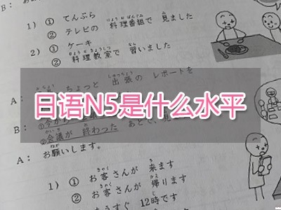 日語(yǔ)N5是什么水平